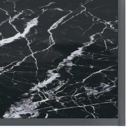 Tavolo Consolle Nero 140x35x75,5 cm in Vetro Temperato | homemem39