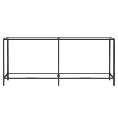 Tavolo Consolle Trasparente 180x35x75,5 cm in Vetro Temperato
