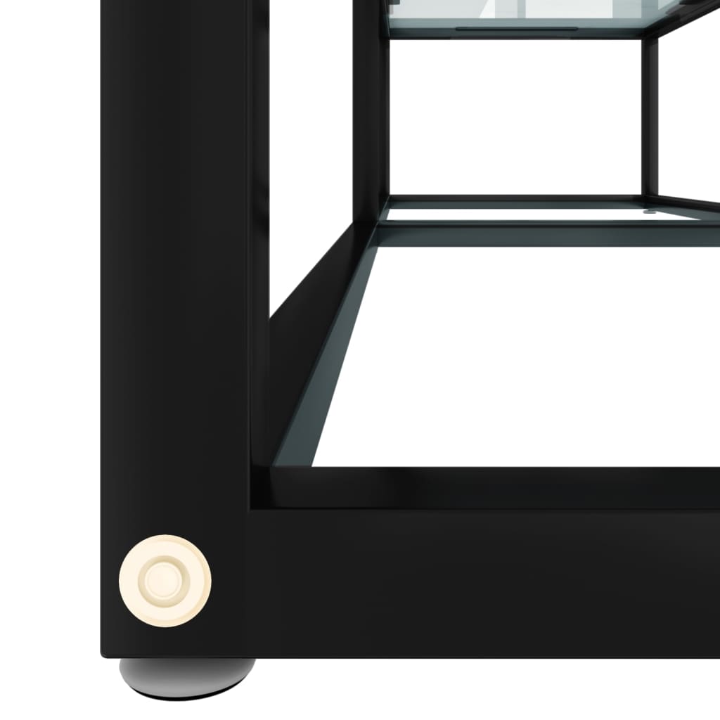 Mobile Porta TV Marmo Bianco 140x40x40,5 cm in Vetro Temperato - homemem39