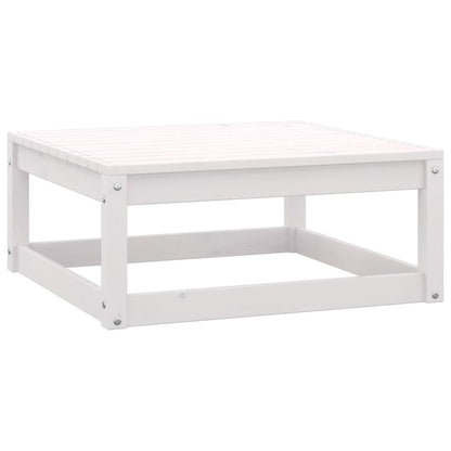 Set Divani da Giardino 4 pz Bianco in Legno Massello di Pino - homemem39
