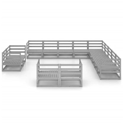 Set Divani da Giardino 13 pz in Legno Massello di Pino - homemem39