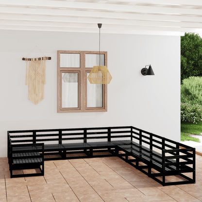 Set Divani da Giardino 11 pz in Legno Massello di Pino - homemem39