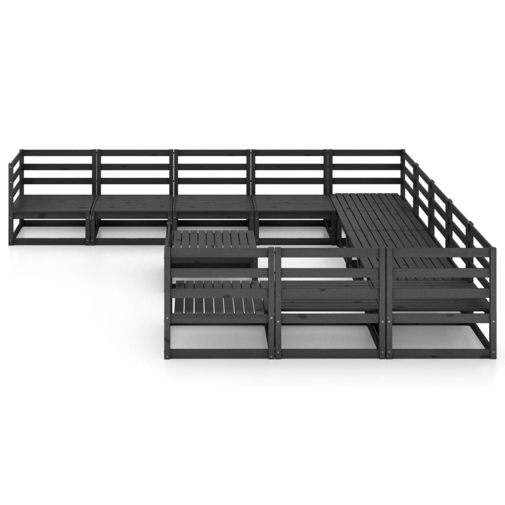 Set Divani da Giardino 12 pz in Legno Massello di Pino - homemem39