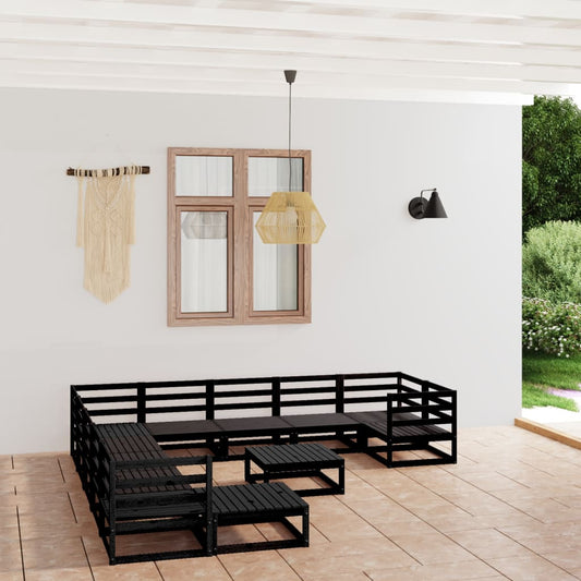 Set Divani da Giardino 12 pz in Legno Massello di Pino - homemem39