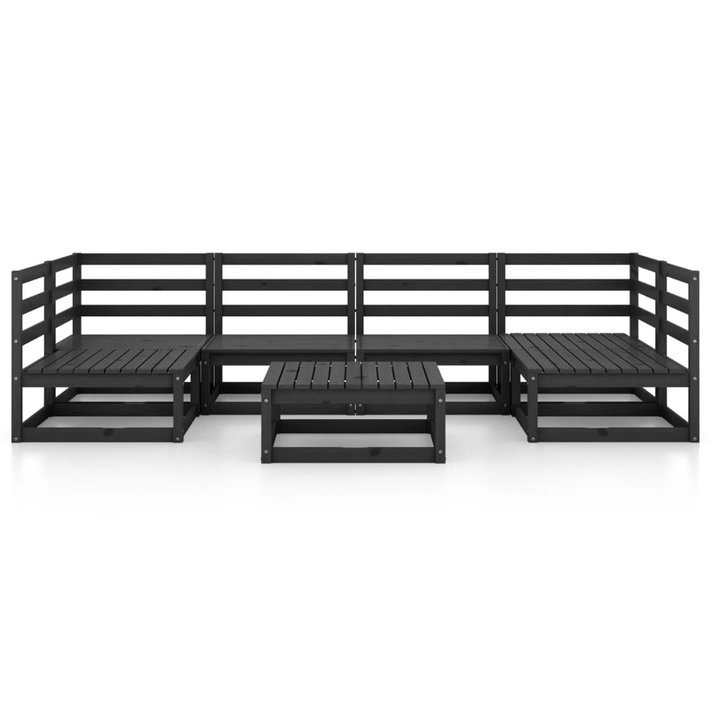 Set Divani da Giardino 7 pz in Legno Massello di Pino - homemem39