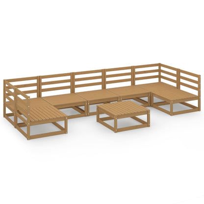 Set Divani da Giardino 8 pz in Legno Massello di Pino - homemem39
