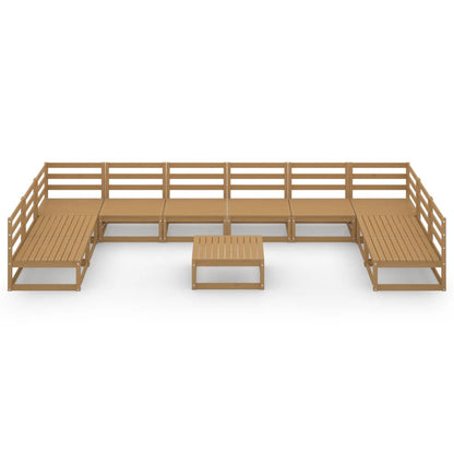 Set Divani da Giardino 11 pz in Legno Massello di Pino - homemem39