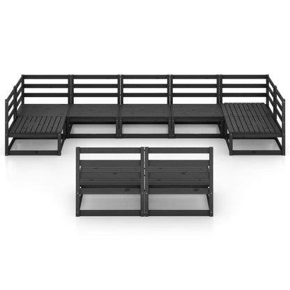 Set Divani da Giardino 9 pz in Legno Massello di Pino - homemem39
