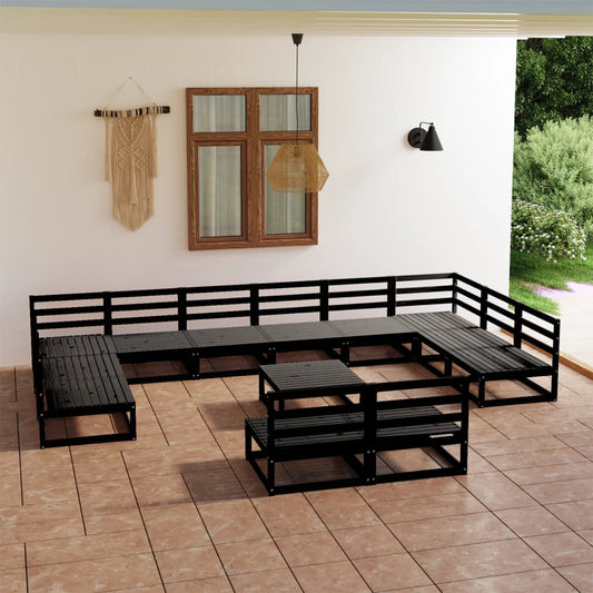 Set Divani da Giardino 13 pz in Legno Massello di Pino - homemem39