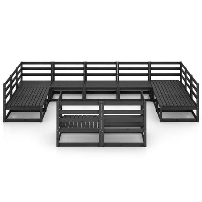 Set Divani da Giardino 11 pz in Legno Massello di Pino - homemem39
