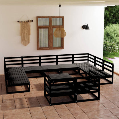 Set Divani da Giardino 12 pz in Legno Massello di Pino - homemem39
