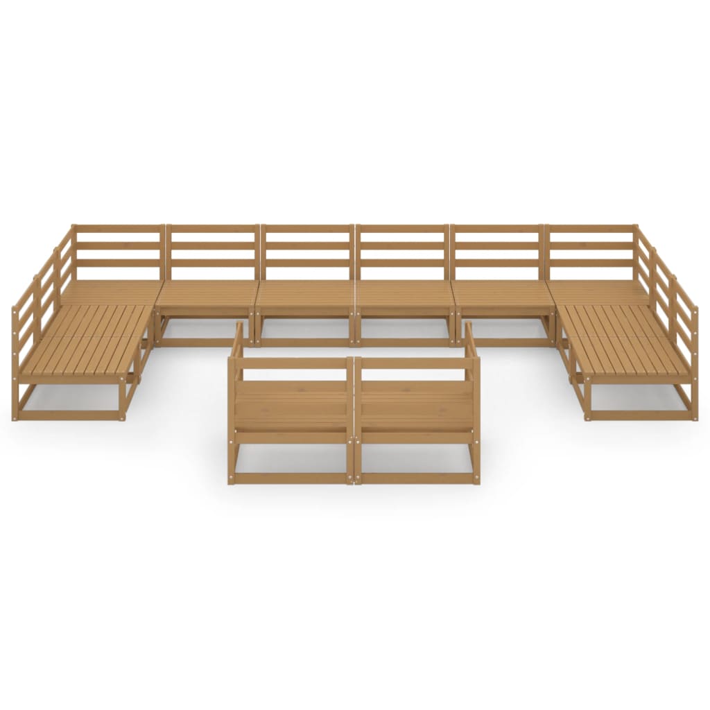 Set Divani da Giardino 12 pz in Legno Massello di Pino - homemem39