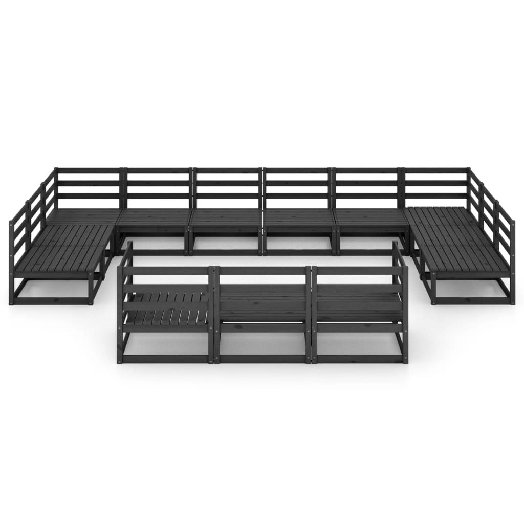 Set Divani da Giardino 13 pz in Legno Massello di Pino - homemem39