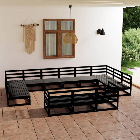 Set Divani da Giardino 13 pz in Legno Massello di Pino - homemem39