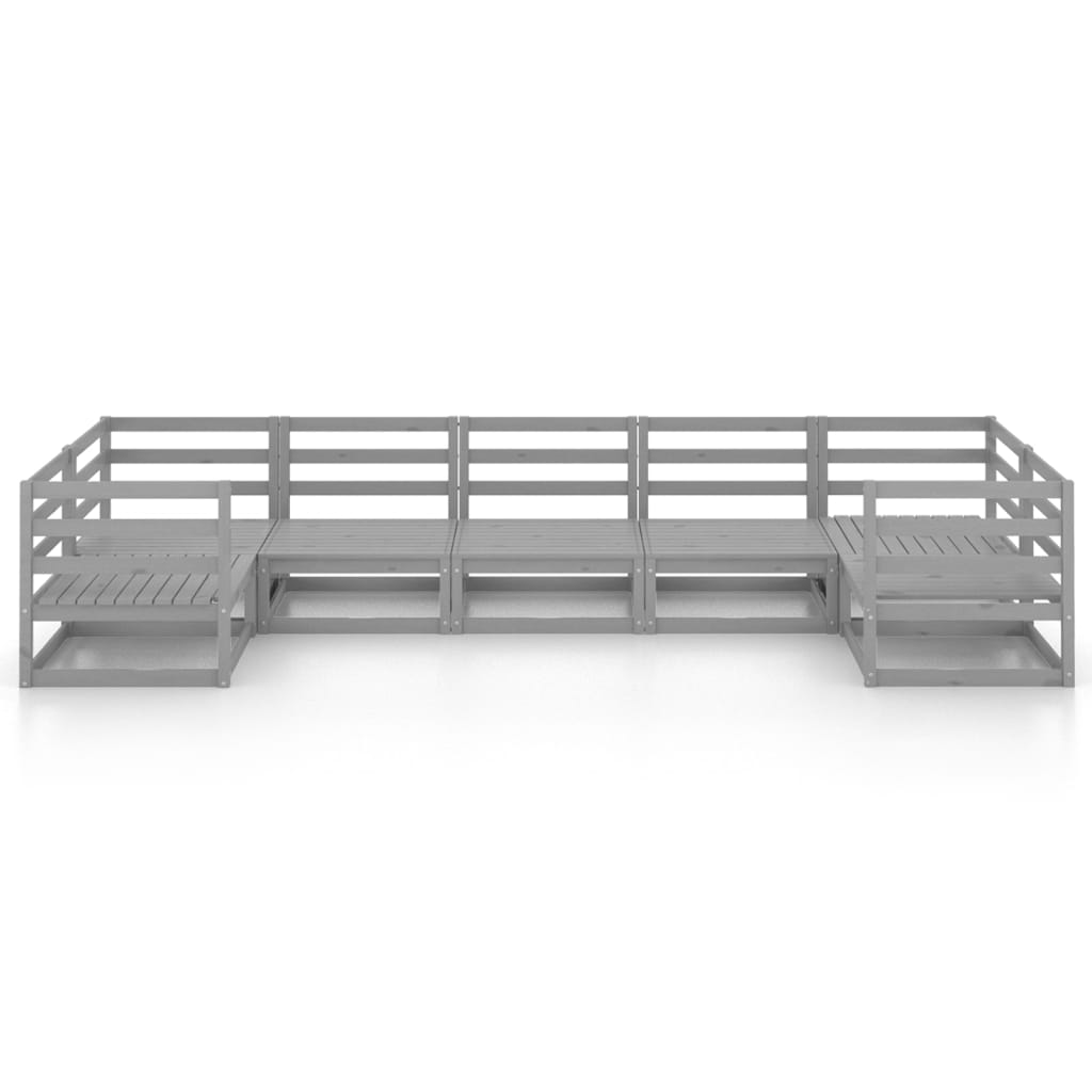 Set Salotto da Giardino 7 pz in Legno Massello di Pino - homemem39