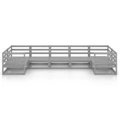 Set Salotto da Giardino 7 pz in Legno Massello di Pino - homemem39