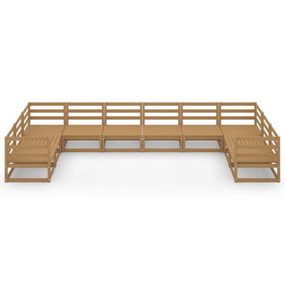 Set Divani da Giardino 10 pz in Legno Massello di Pino - homemem39