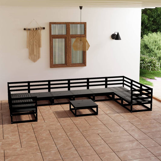 Set Divani da Giardino 11 pz in Legno Massello di Pino - homemem39
