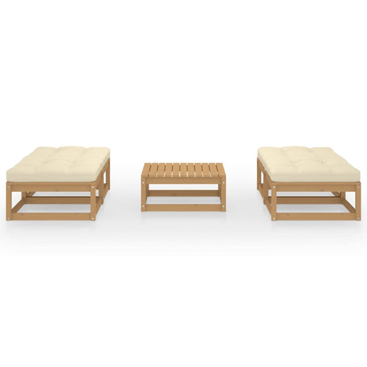 Set Divani da Giardino 5 pz con Cuscini Legno Massello di Pino - homemem39