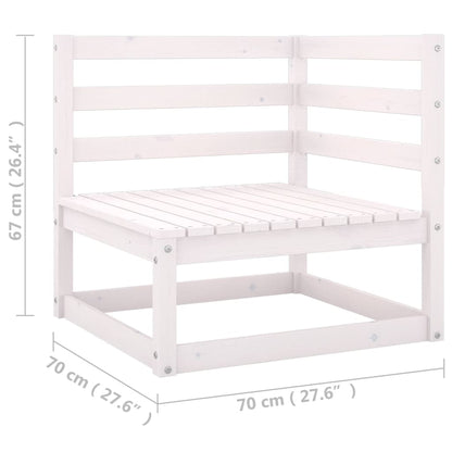 Divano da Giardino a 4 Posti con Cuscini Legno Massello di Pino | homemem39