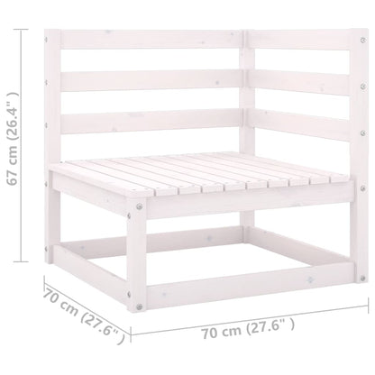 Set Divani da Giardino 6 pz con Cuscini Legno Massello Pino - homemem39
