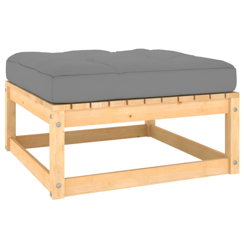 Set Divani da Giardino 8 pz con Cuscini Legno Massello di Pino | homemem39