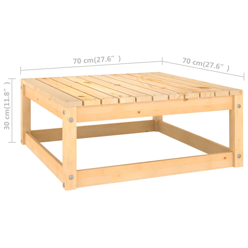 Set Divani da Giardino 8 pz con Cuscini Legno Massello di Pino | homemem39