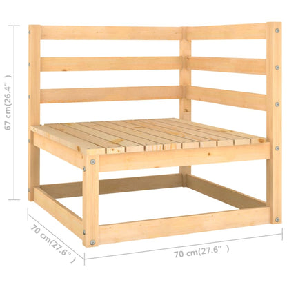 Set Divani da Giardino 6 pz con Cuscini Legno Massello di Pino | homemem39