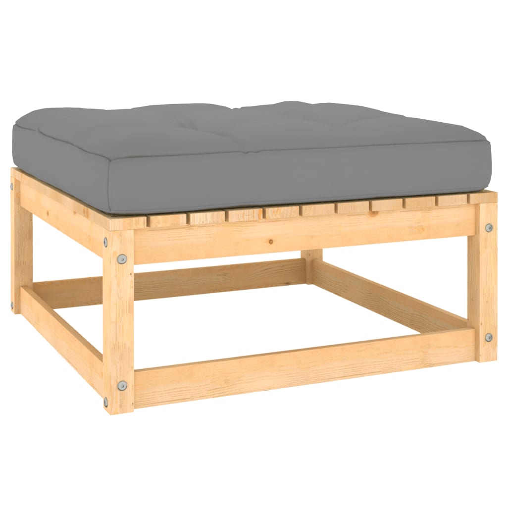 Set Divani Giardino 6 pz con Cuscini in Legno Massello di Pino | homemem39