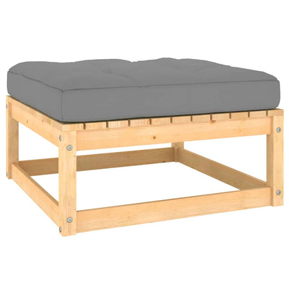 Set Divani Giardino 11 pz con Cuscini in Legno Massello di Pino | homemem39