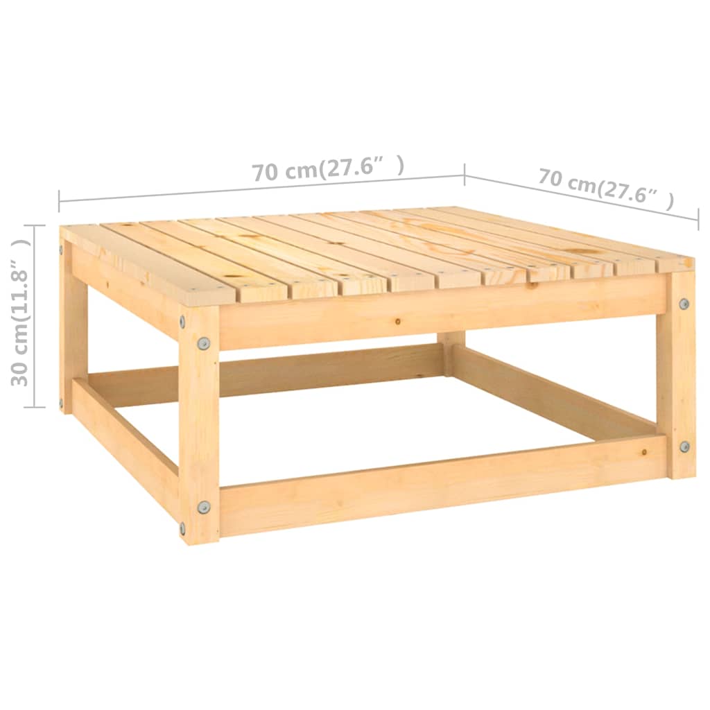 Set Divani Giardino 11 pz con Cuscini in Legno Massello di Pino | homemem39