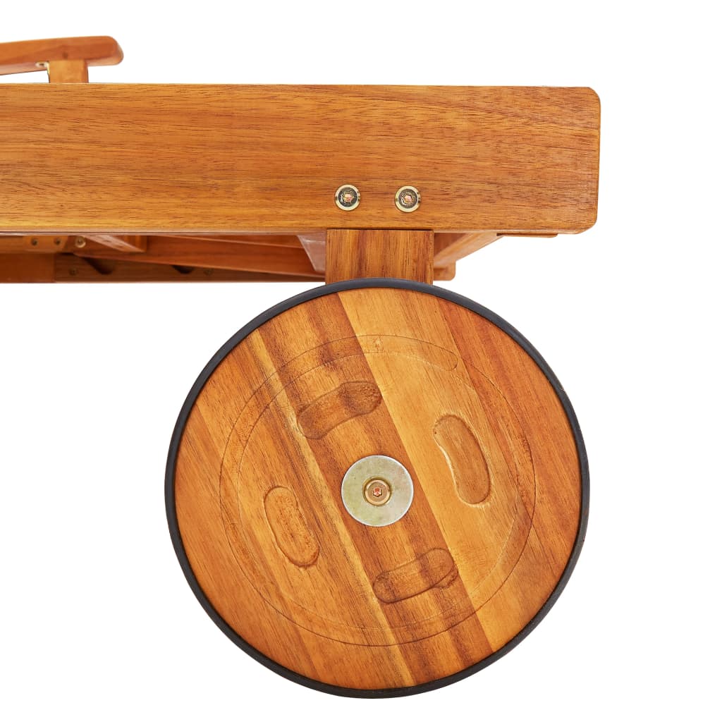 Lettini Prendisole 2 pz in Legno Massello di Acacia | homemem39