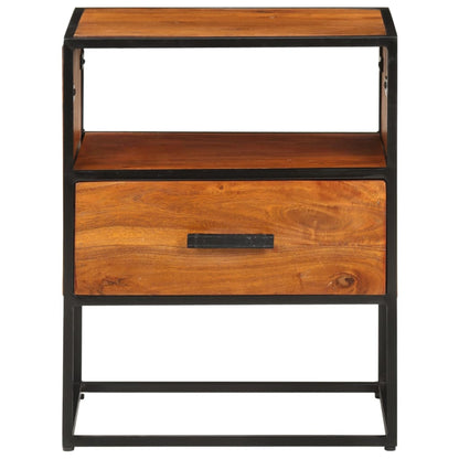Comodino 40x30x50 cm in Legno Massello di Acacia | homemem39