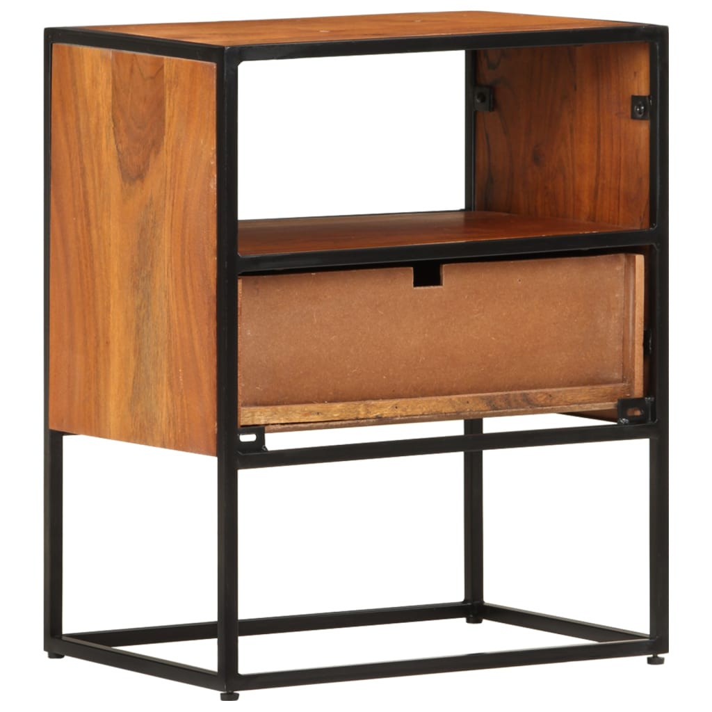 Comodino 40x30x50 cm in Legno Massello di Acacia | homemem39