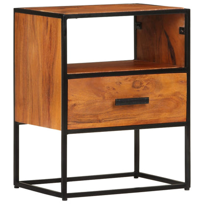 Comodino 40x30x50 cm in Legno Massello di Acacia | homemem39
