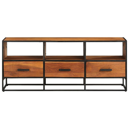 Mobile Porta TV 110x30x45 cm in Legno Massello di Acacia - homemem39