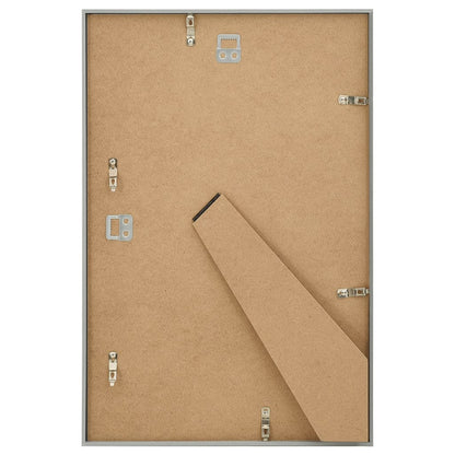 Cornici Foto Collage 5pz a Muro o Tavolo Argento 59,4x84cm MDF - homemem39