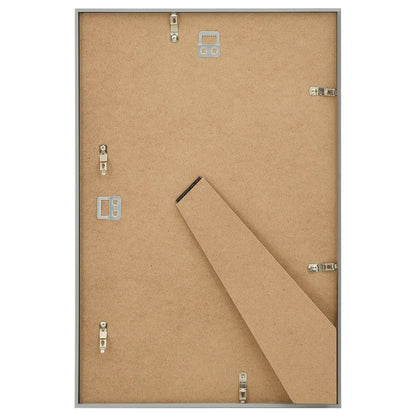 Cornici Foto Collage 5 pz per Muro o Tavolo Argento 70x90cm MDF - homemem39