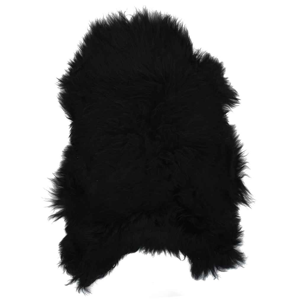 Fodera per Sedia in Pelle di Pecora Islandese Nera 70x110 cm - homemem39