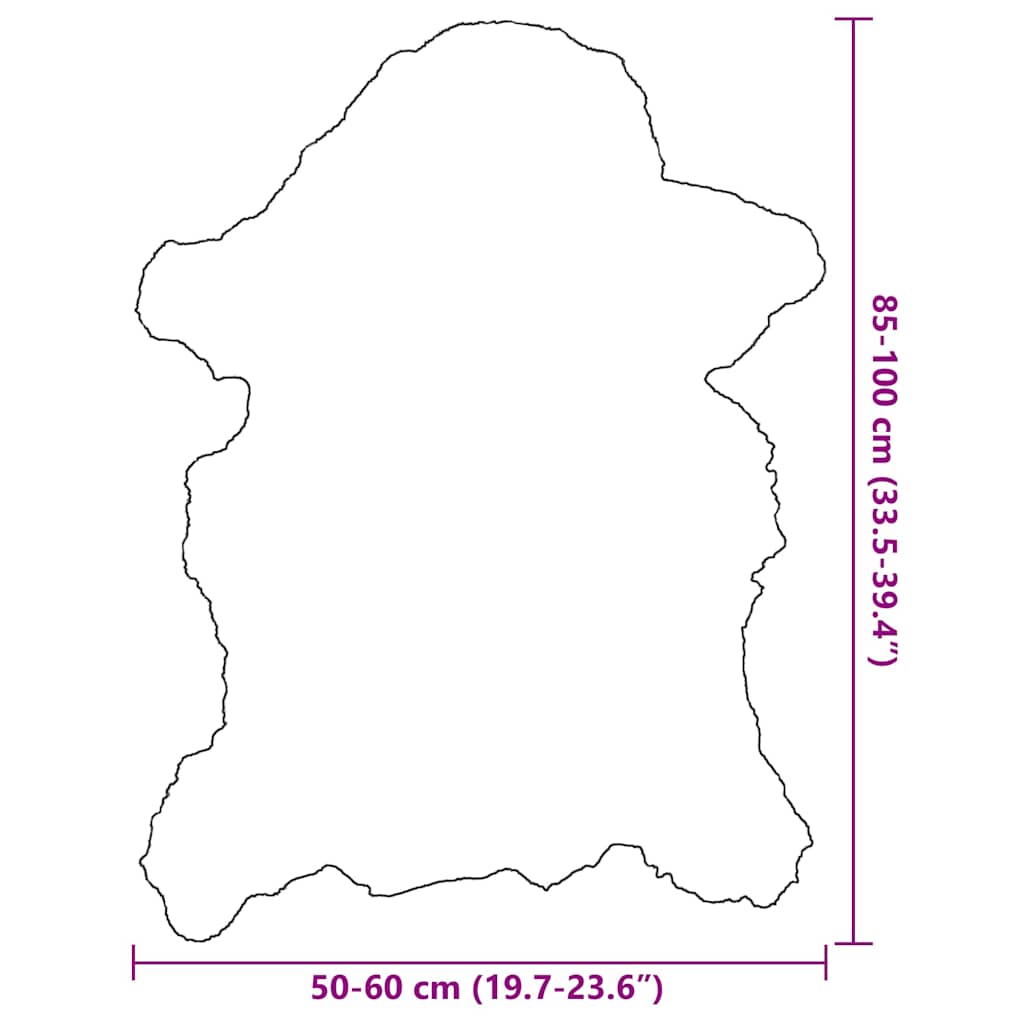 Pelle di Montone Crema 70x100 cm