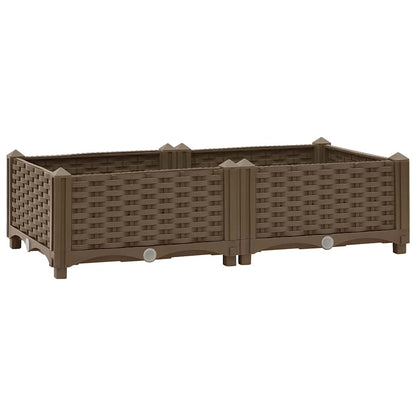 Fioriera Rialzata 80x40x23 cm in Polipropilene - homemem39