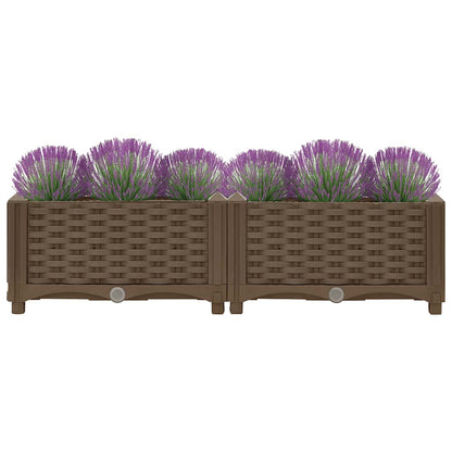 Fioriera Rialzata 80x40x23 cm in Polipropilene - homemem39