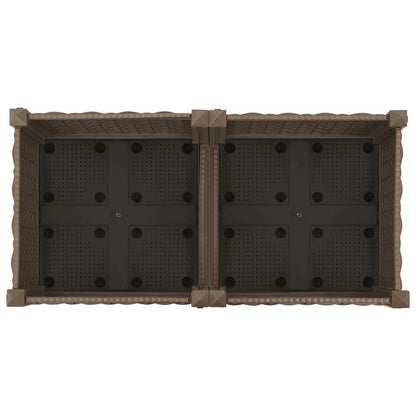 Fioriera Rialzata 80x40x23 cm in Polipropilene - homemem39