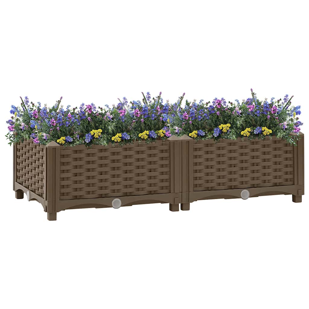 Fioriera Rialzata 80x40x23 cm in Polipropilene - homemem39