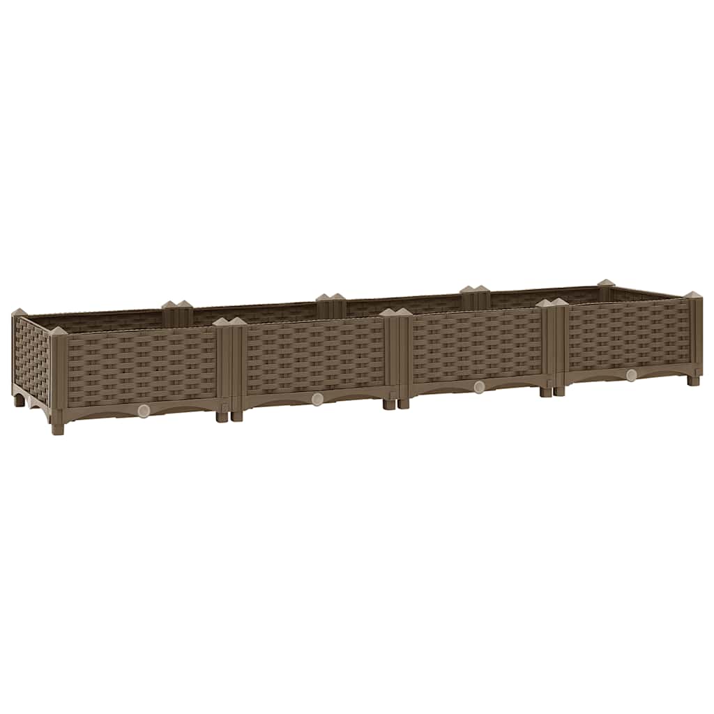 Fioriera Rialzata 160x40x23 cm in Polipropilene - homemem39