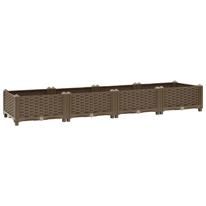Fioriera Rialzata 160x40x23 cm in Polipropilene - homemem39