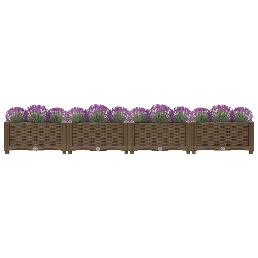 Fioriera Rialzata 160x40x23 cm in Polipropilene - homemem39