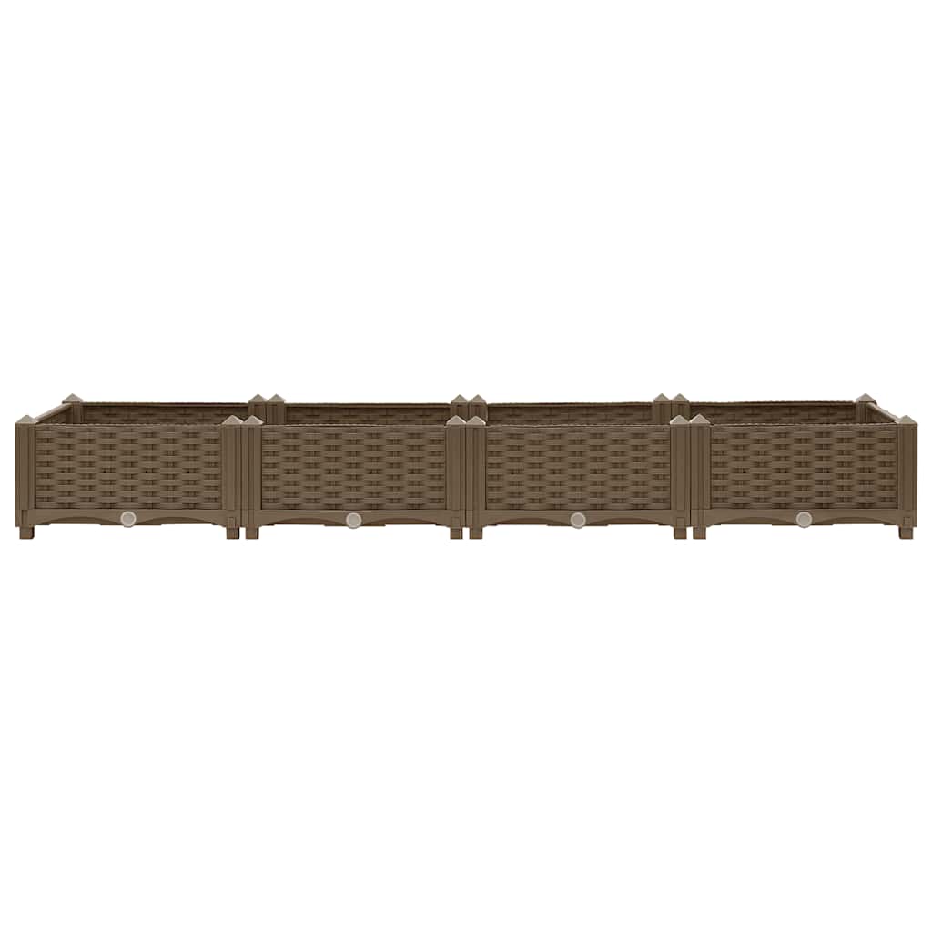 Fioriera Rialzata 160x40x23 cm in Polipropilene - homemem39