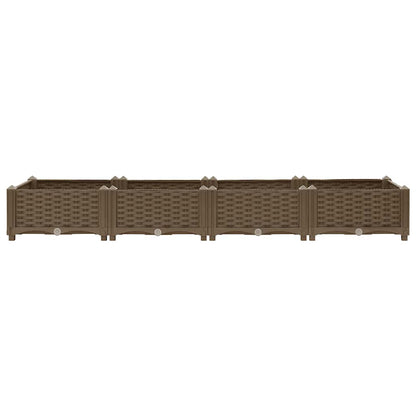 Fioriera Rialzata 160x40x23 cm in Polipropilene - homemem39