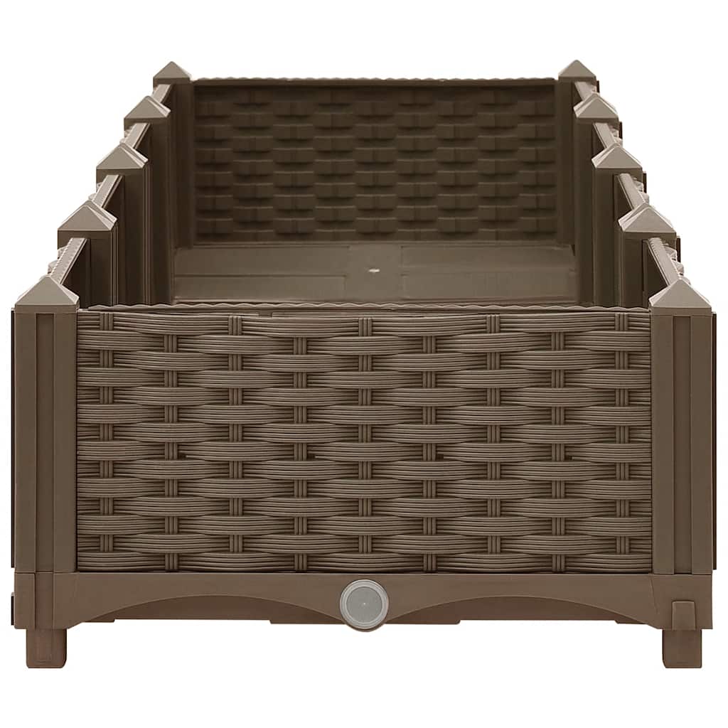 Fioriera Rialzata 160x40x23 cm in Polipropilene - homemem39